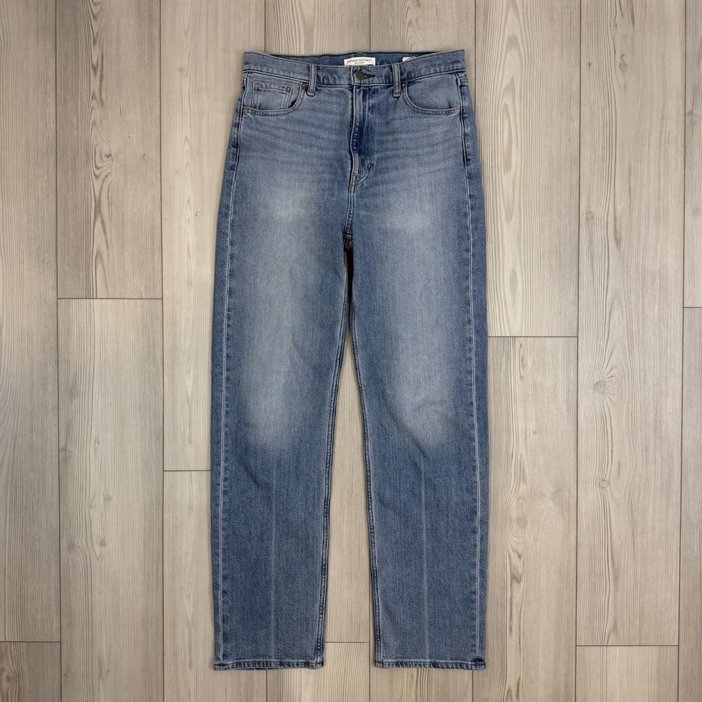 Banana‎ Republic Size 29L High-Rise 90s Straight Jean Light Wash